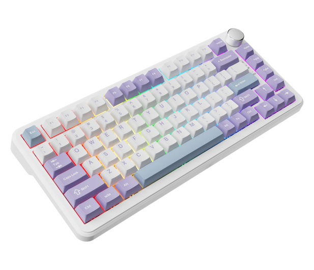 Ajazz AK820 MAX Magnetic switches Purple White RGB - 1536366 - zdjęcie 5